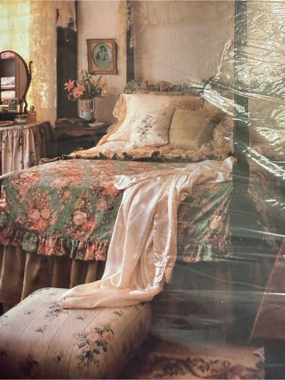 Ralph Lauren Light Pink Paisley Floral Full Flat Sheet - Picture 4 of 6